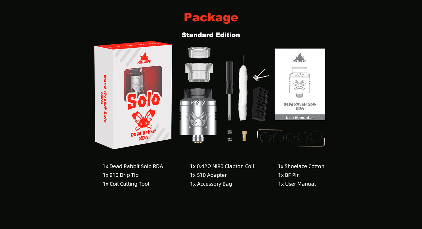 HELLVAPE Dead Rabbit SOLO RDA (1 pza)