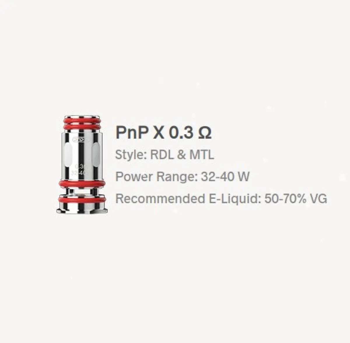 Coil p/DRAG S2 0.3 oHm (PNP-X) (1 pza)