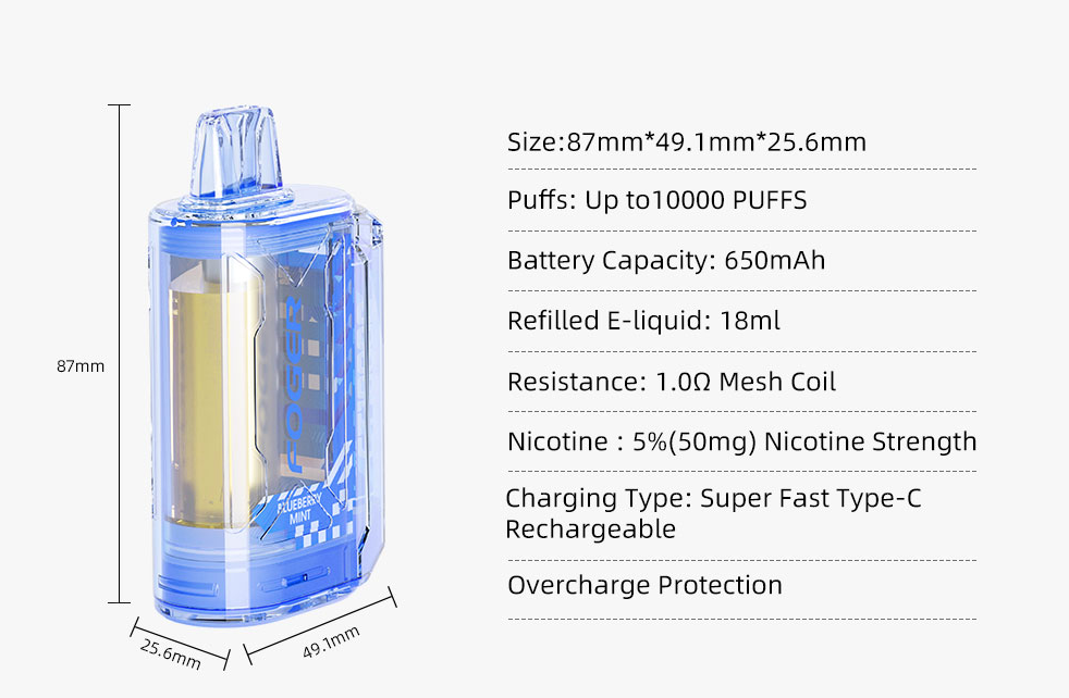 Foger CT10,000 Puffs (1 pza)