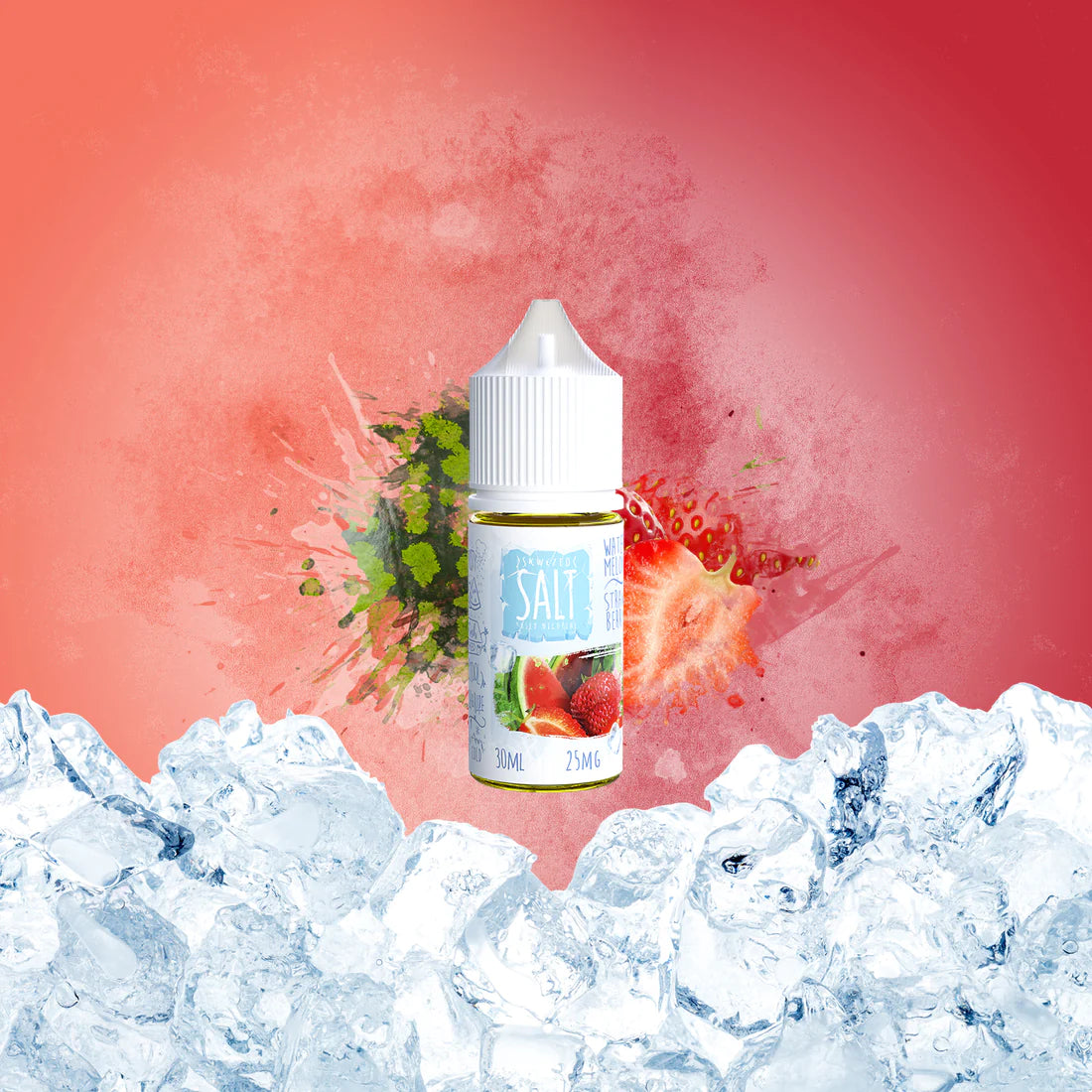 SKWEZED SALTS - Watermelon Strawberry Ice 30ml - 25mg